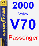 Passenger Wiper Blade for 2000 Volvo V70 - Premium