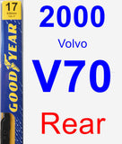 Rear Wiper Blade for 2000 Volvo V70 - Premium