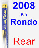 Rear Wiper Blade for 2008 Kia Rondo - Rear