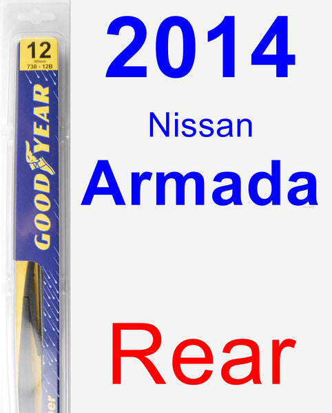 2014 Nissan Armada Wiper Blade by Goodyear Rear CarPartsClub