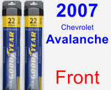 Front Wiper Blade Pack for 2007 Chevrolet Avalanche - Assurance
