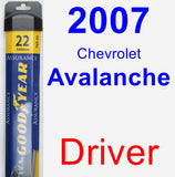 Driver Wiper Blade for 2007 Chevrolet Avalanche - Assurance