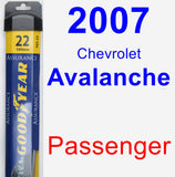 Passenger Wiper Blade for 2007 Chevrolet Avalanche - Assurance