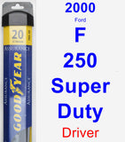 Driver Wiper Blade for 2000 Ford F-250 Super Duty - Assurance
