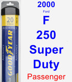 Passenger Wiper Blade for 2000 Ford F-250 Super Duty - Assurance