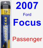 Passenger Wiper Blade for 2007 Ford Focus - Assurance