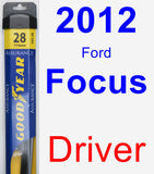 Driver Wiper Blade for 2012 Ford Focus - Assurance