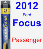 Passenger Wiper Blade for 2012 Ford Focus - Assurance