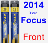 Front Wiper Blade Pack for 2014 Ford Focus - Assurance