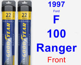 Front Wiper Blade Pack for 1997 Ford F-100 Ranger - Assurance