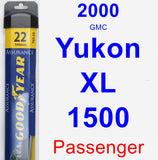 Passenger Wiper Blade for 2000 GMC Yukon XL 1500 - Assurance