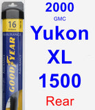 Rear Wiper Blade for 2000 GMC Yukon XL 1500 - Assurance