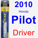 Driver Wiper Blade for 2010 Honda Pilot - Assurance