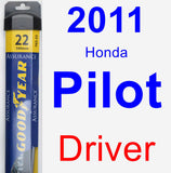 Driver Wiper Blade for 2011 Honda Pilot - Assurance