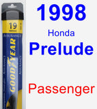 Passenger Wiper Blade for 1998 Honda Prelude - Assurance