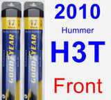 Front Wiper Blade Pack for 2010 Hummer H3T - Assurance