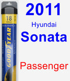 Passenger Wiper Blade for 2011 Hyundai Sonata - Assurance