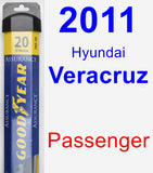 Passenger Wiper Blade for 2011 Hyundai Veracruz - Assurance
