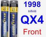 Front Wiper Blade Pack for 1998 Infiniti QX4 - Assurance