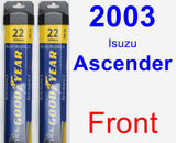 Front Wiper Blade Pack for 2003 Isuzu Ascender - Assurance