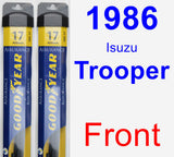 Front Wiper Blade Pack for 1986 Isuzu Trooper - Assurance