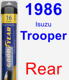 Rear Wiper Blade for 1986 Isuzu Trooper - Assurance