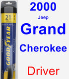 Driver Wiper Blade for 2000 Jeep Grand Cherokee - Assurance