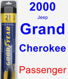 Passenger Wiper Blade for 2000 Jeep Grand Cherokee - Assurance