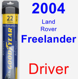 Driver Wiper Blade for 2004 Land Rover Freelander - Assurance