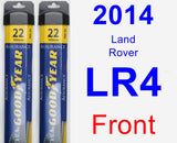 Front Wiper Blade Pack for 2014 Land Rover LR4 - Assurance