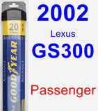 Passenger Wiper Blade for 2002 Lexus GS300 - Assurance