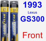 Front Wiper Blade Pack for 1993 Lexus GS300 - Assurance