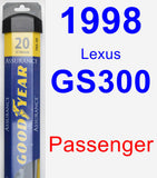 Passenger Wiper Blade for 1998 Lexus GS300 - Assurance