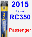 Passenger Wiper Blade for 2015 Lexus RC350 - Assurance