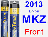 Front Wiper Blade Pack for 2013 Lincoln MKZ - Assurance