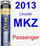 Passenger Wiper Blade for 2013 Lincoln MKZ - Assurance
