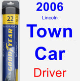 Driver Wiper Blade for 2006 Lincoln Town Car - Assurance