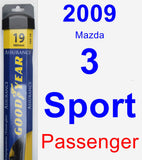 Passenger Wiper Blade for 2009 Mazda 3 Sport - Assurance