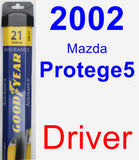 Driver Wiper Blade for 2002 Mazda Protege5 - Assurance