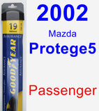 Passenger Wiper Blade for 2002 Mazda Protege5 - Assurance