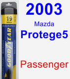Passenger Wiper Blade for 2003 Mazda Protege5 - Assurance