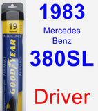 Driver Wiper Blade for 1983 Mercedes-Benz 380SL - Assurance