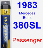 Passenger Wiper Blade for 1983 Mercedes-Benz 380SL - Assurance