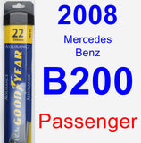 Passenger Wiper Blade for 2008 Mercedes-Benz B200 - Assurance