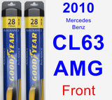 Front Wiper Blade Pack for 2010 Mercedes-Benz CL63 AMG - Assurance