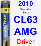 Driver Wiper Blade for 2010 Mercedes-Benz CL63 AMG - Assurance