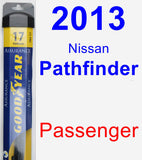 Passenger Wiper Blade for 2013 Nissan Pathfinder - Assurance