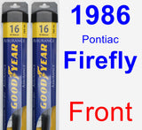 Front Wiper Blade Pack for 1986 Pontiac Firefly - Assurance