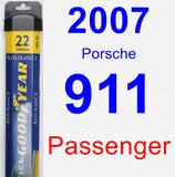 Passenger Wiper Blade for 2007 Porsche 911 - Assurance