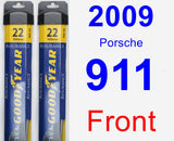 Front Wiper Blade Pack for 2009 Porsche 911 - Assurance